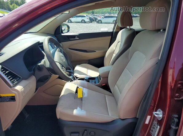 KM8J33A27GU144995 2016 HYUNDAI TUCSON Burgundy Սալոնի դիմացի տեսք