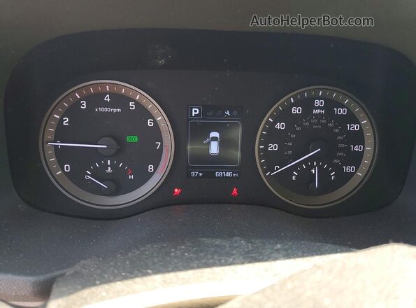 KM8J33A27GU144995 2016 HYUNDAI TUCSON Burgundy Սարքավորումների վահանակի տեսք