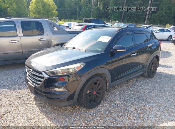 KM8J33A28HU458964 2017 HYUNDAI TUCSON Black წინა მარცხენა ხედი სამი მეოთხედიდან