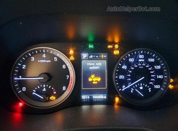 KM8J33A2XGU091869 2016 HYUNDAI TUCSON Silver ხელსაწყოთა პანელის ხედი