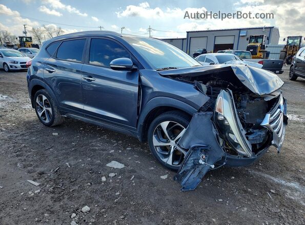 KM8J33A2XGU138608 2016 HYUNDAI TUCSON Gray Передня права чверть