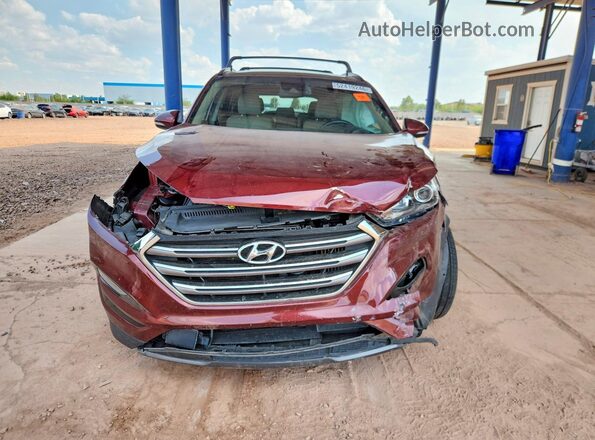 KM8J33A2XGU148166 2016 HYUNDAI TUCSON Бордовый Вид спереди