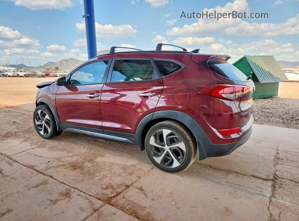 KM8J33A2XGU148166 2016 HYUNDAI TUCSON Бордовый Задняя левая четверть