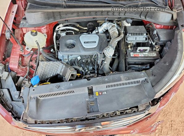 KM8J33A2XGU148166 2016 HYUNDAI TUCSON Бордовый Вид подкапотного пространства