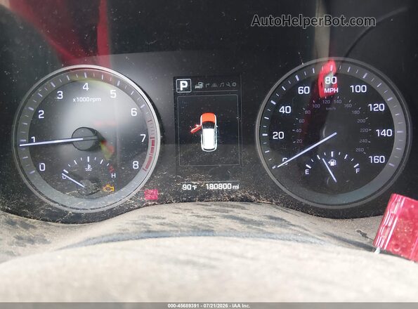 KM8J33A2XGU159698 2016 HYUNDAI TUCSON Burgundy Vista de los asientos traseros