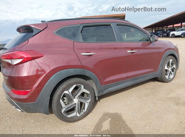 KM8J33A2XGU159698 2016 HYUNDAI TUCSON Burgundy Trasero derecho