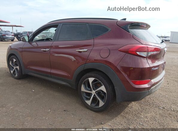 KM8J33A2XGU159698 2016 HYUNDAI TUCSON Burgundy Trasero izquierdo