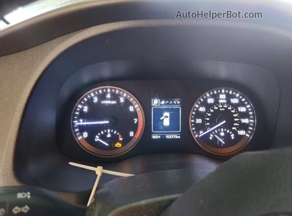 KM8J33A2XGU268601 2016 HYUNDAI TUCSON White Instrument cluster view