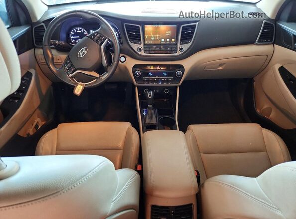 KM8J33A2XGU268601 2016 HYUNDAI TUCSON White Dashboard view