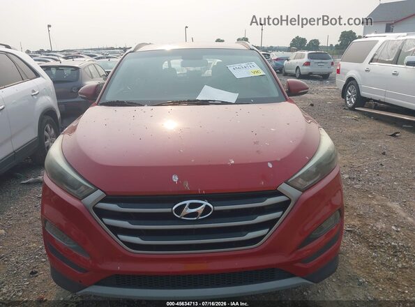 KM8J33A2XHU422385 2017 HYUNDAI TUCSON Red Вид щитка приладів