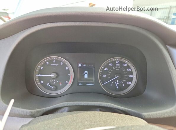 KM8J33A2XJU680265 2018 HYUNDAI TUCSON Silver Սարքավորումների վահանակի տեսք