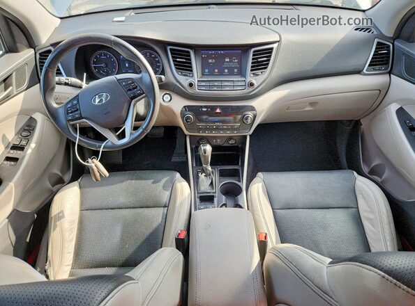 KM8J33A2XJU680265 2018 HYUNDAI TUCSON Silver Առջևի վահանակի տեսք