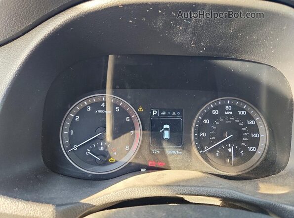 KM8J33A40GU129059 2016 HYUNDAI TUCSON Blue Instrument cluster view