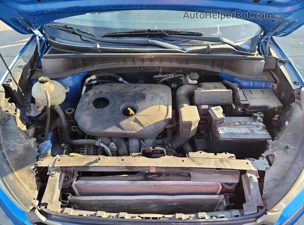 KM8J33A40GU129059 2016 HYUNDAI TUCSON Blue Engine compartment view