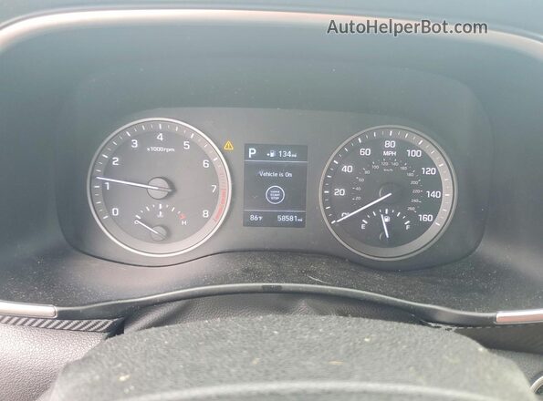 KM8J33A40KU078316 2019 HYUNDAI TUCSON Gray Instrument cluster view