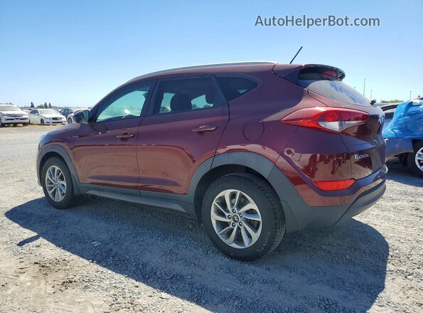 KM8J33A41GU238260 2016 HYUNDAI TUCSON Burgundy Հետևի ձախ