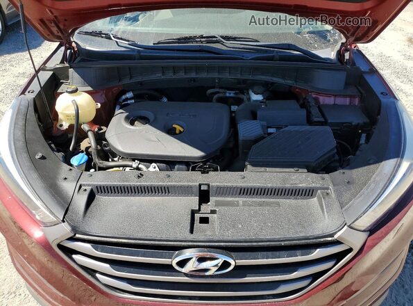 KM8J33A41GU238260 2016 HYUNDAI TUCSON Burgundy Շարժիչի բաժամունքի տեսք