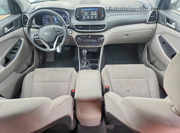 KM8J33A41KU023941 2019 HYUNDAI TUCSON Белый Вид панели приборов