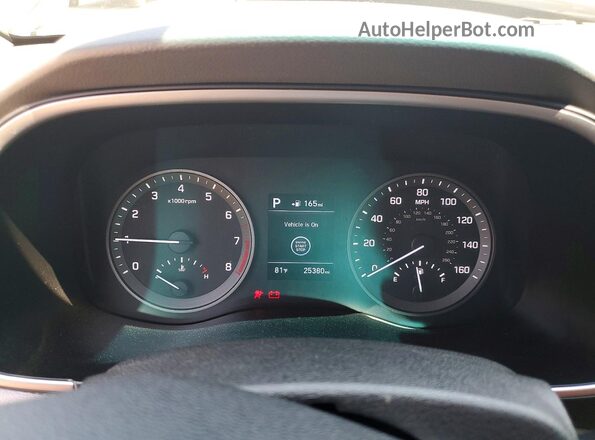 KM8J33A41KU985138 2019 HYUNDAI TUCSON White Սարքավորումների վահանակի տեսք