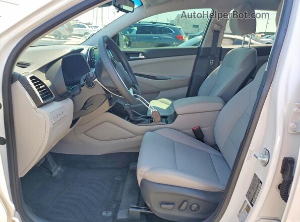 KM8J33A41KU985138 2019 HYUNDAI TUCSON White Սալոնի դիմացի տեսք