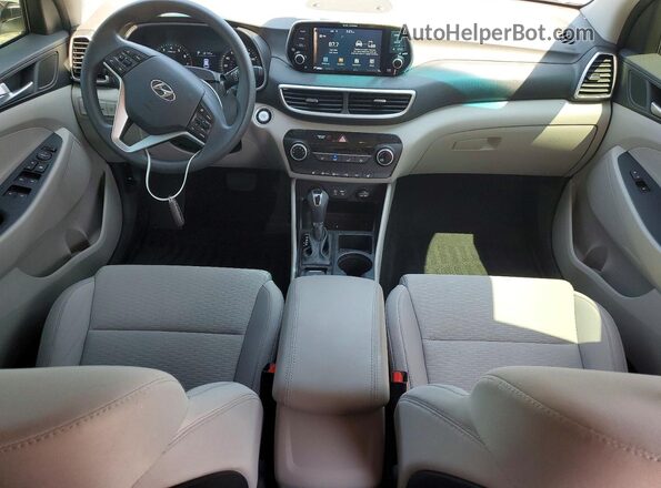 KM8J33A41KU985138 2019 HYUNDAI TUCSON White Առջևի վահանակի տեսք