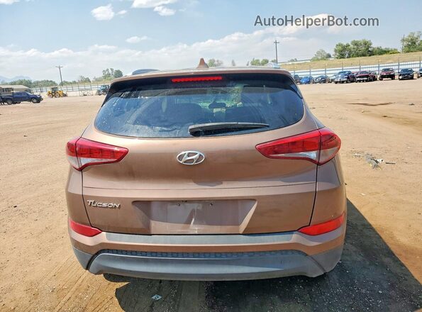 KM8J33A42HU444964 2017 HYUNDAI TUCSON Brown უკანა ხედი