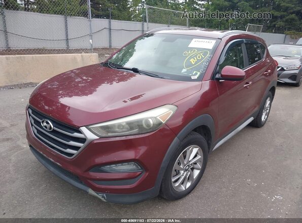 KM8J33A42JU618814 2018 HYUNDAI TUCSON Red Vista tres cuartos delantera izquierda
