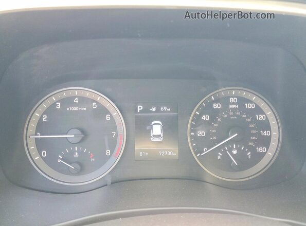 KM8J33A42LU148481 2020 HYUNDAI TUCSON Black Սարքավորումների վահանակի տեսք