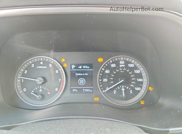 KM8J33A42MU381195 2021 HYUNDAI TUCSON Charcoal Instrument cluster view