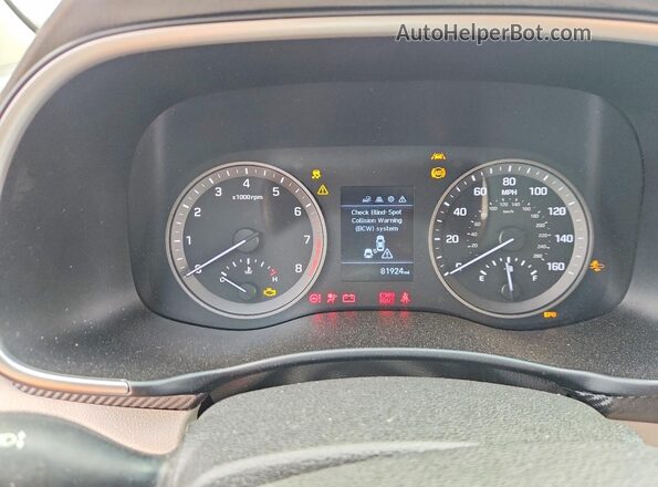KM8J33A43LU125792 2020 HYUNDAI TUCSON White Instrument cluster view