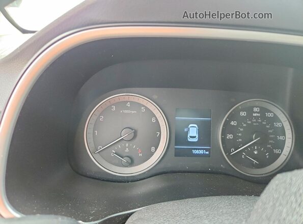 KM8J33A43LU141524 2020 HYUNDAI TUCSON White Սարքավորումների վահանակի տեսք