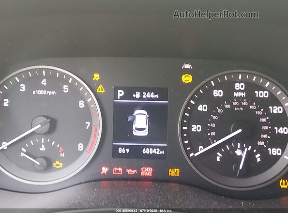 KM8J33A43LU165600 2020 HYUNDAI TUCSON Black Vista de los asientos traseros