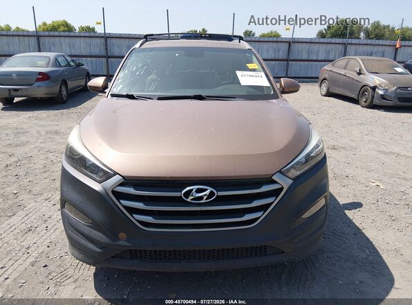 KM8J33A44HU397601 2017 HYUNDAI TUCSON Brown Սարքավորումների վահանակի տեսք