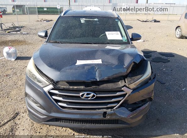 KM8J33A44JU660482 2018 HYUNDAI TUCSON Blue Вид ззаду