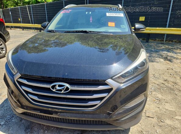KM8J33A44JU708837 2018 HYUNDAI TUCSON Black Widok z przodu
