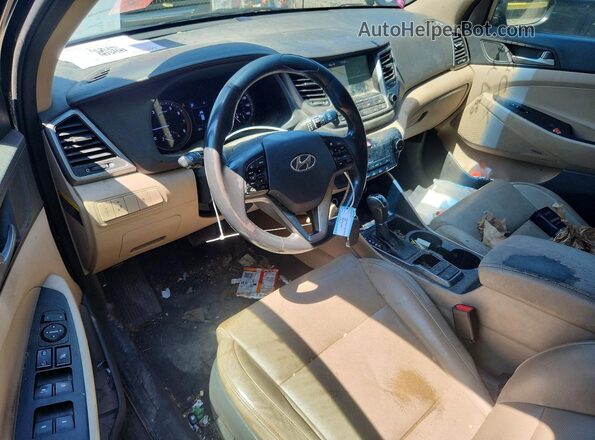 KM8J33A44JU708837 2018 HYUNDAI TUCSON Black Widok deski rozdzielczej