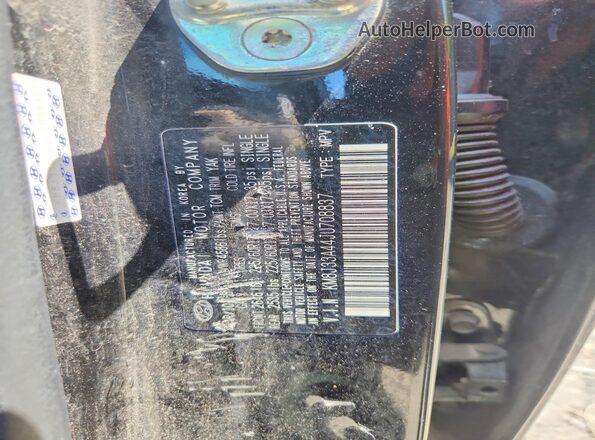 KM8J33A44JU708837 2018 HYUNDAI TUCSON Black Widok naklejki z numerem VIN