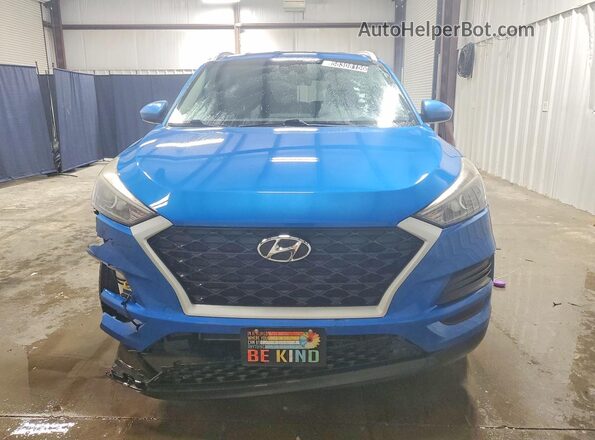 KM8J33A44KU000704 2019 HYUNDAI TUCSON Blue წინა ხედი
