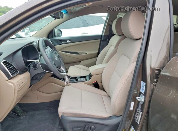 KM8J33A44LU162222 2020 HYUNDAI TUCSON Brown Front interior view