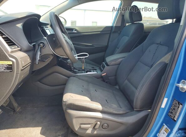 KM8J33A45GU096432 2016 HYUNDAI TUCSON Blue Widok wnętrza z przodu