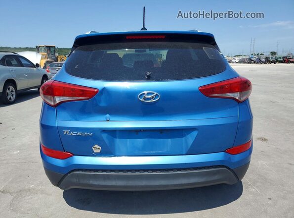KM8J33A45GU096432 2016 HYUNDAI TUCSON Blue Widok z tyłu