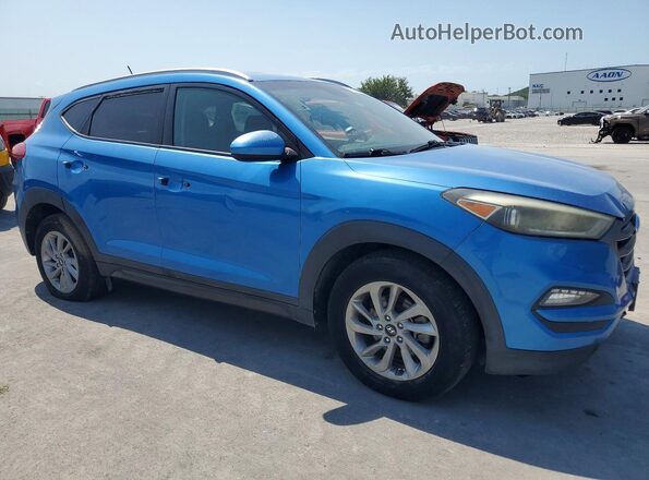 KM8J33A45GU096432 2016 HYUNDAI TUCSON Blue Przód prawy