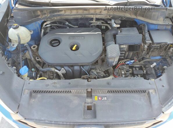 KM8J33A45GU096432 2016 HYUNDAI TUCSON Blue Widok komory silnika