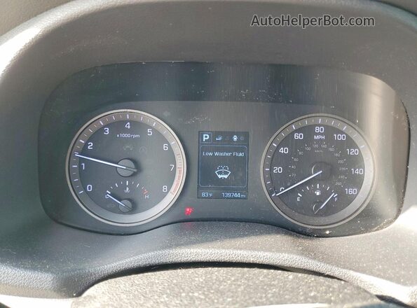 KM8J33A45GU160727 2016 HYUNDAI TUCSON Gray Instrument cluster view