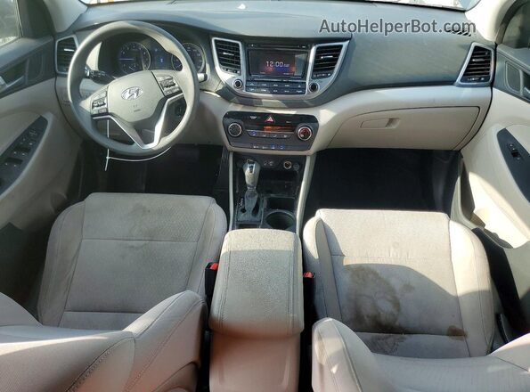 KM8J33A45GU160727 2016 HYUNDAI TUCSON Gray Dashboard view