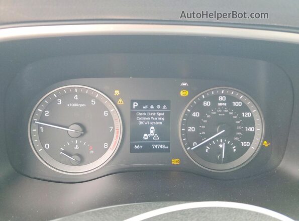 KM8J33A45LU157515 2020 HYUNDAI TUCSON Black ხელსაწყოთა პანელის ხედი