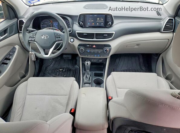 KM8J33A45LU157515 2020 HYUNDAI TUCSON Black წინა პანელის ხედი
