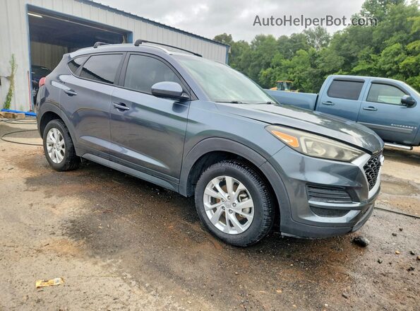 KM8J33A45MU389081 2021 HYUNDAI TUCSON Blue Front right