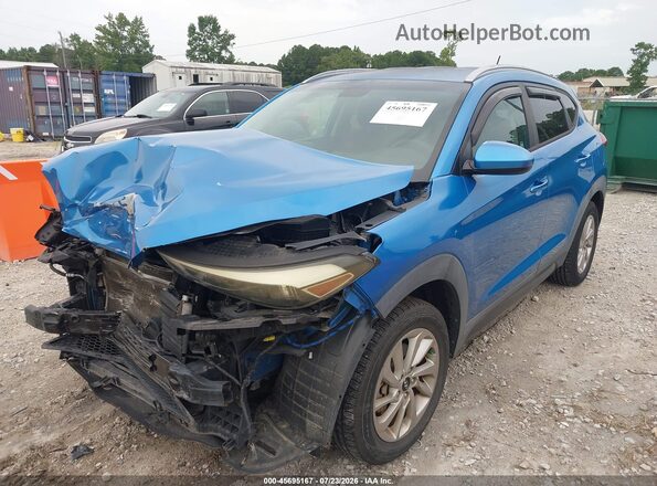 KM8J33A46GU062709 2016 HYUNDAI TUCSON Blue Передня ліва чверть