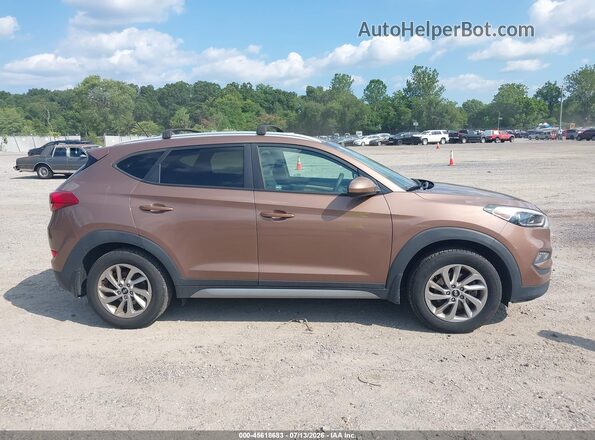 KM8J33A46HU345015 2017 HYUNDAI TUCSON Beige Widok wnętrza z tyłu